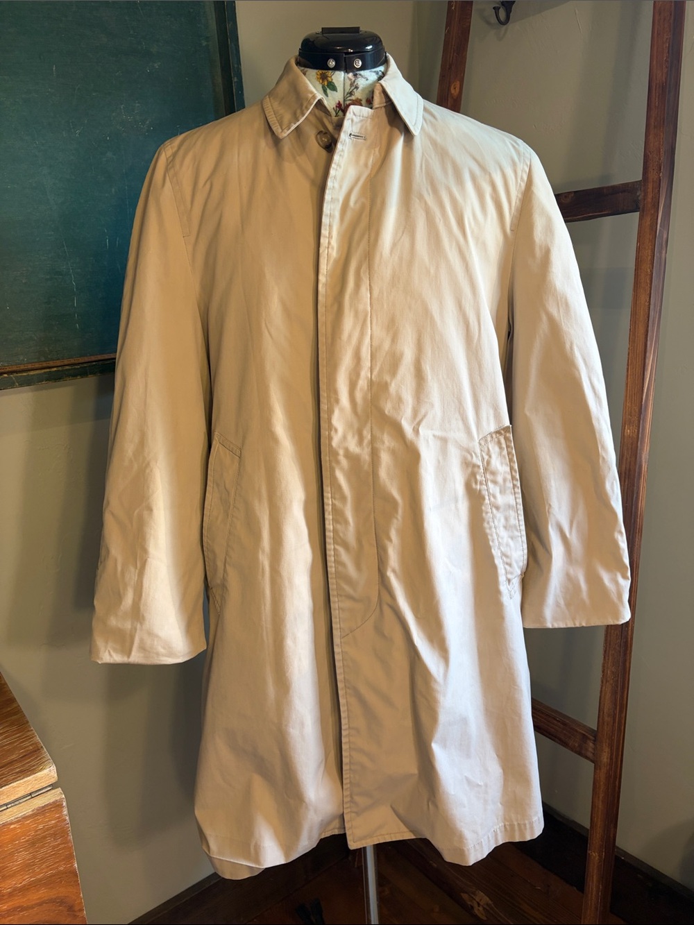 London Fog Light Beige Classic Trench Coat